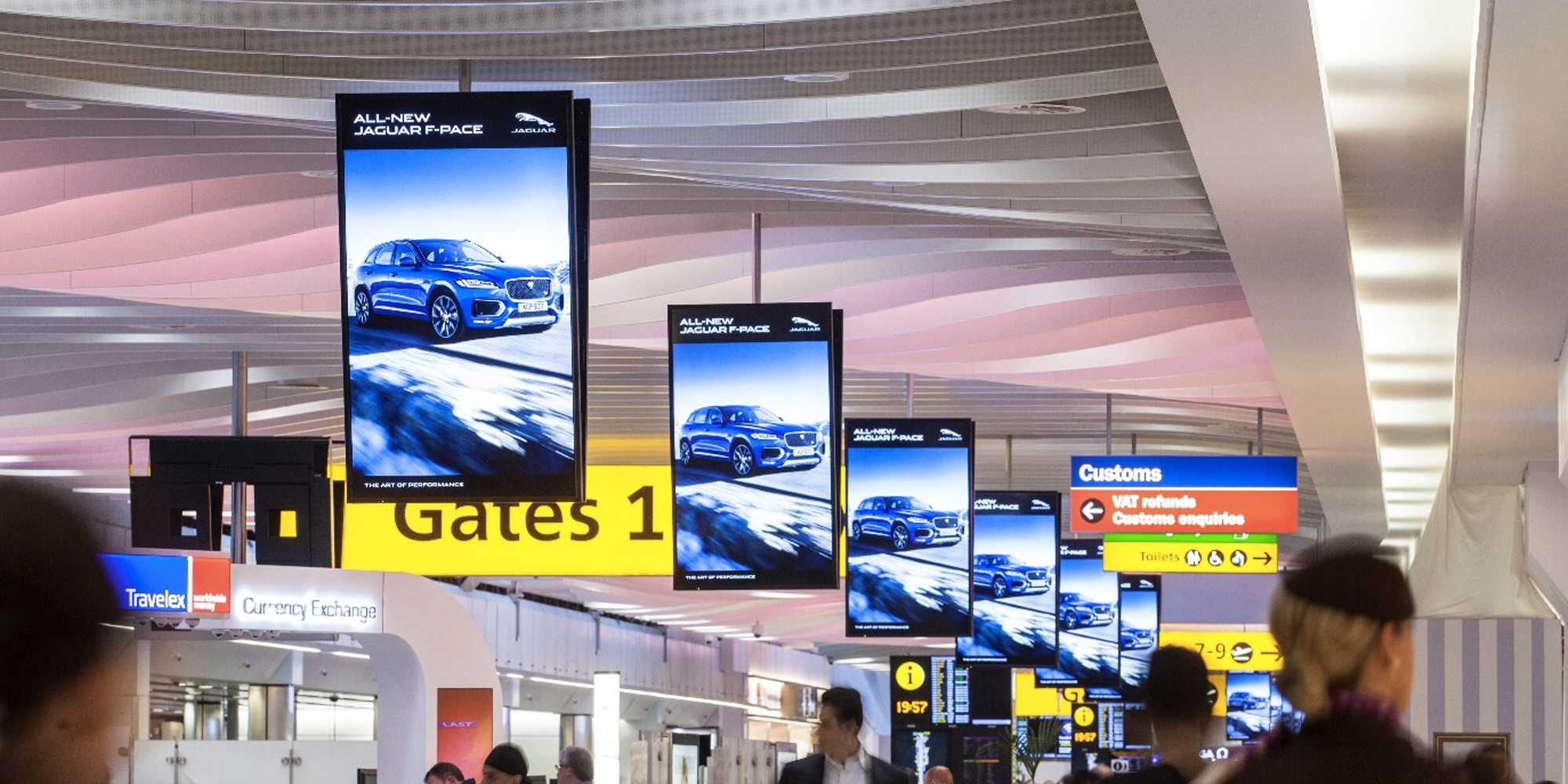 Advertising in airport gates